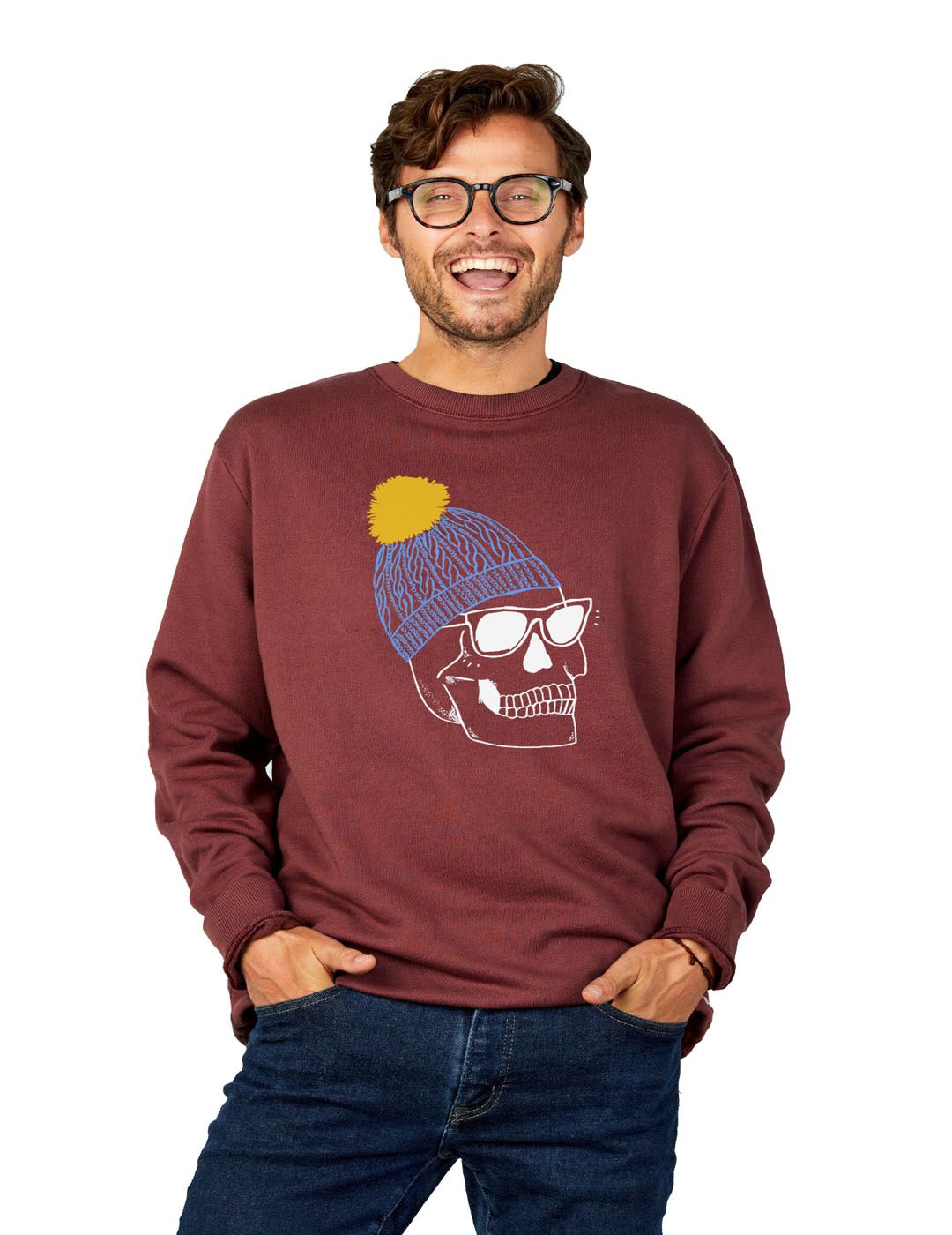 Sudadera Dear Tee Hombre Calavera Lana