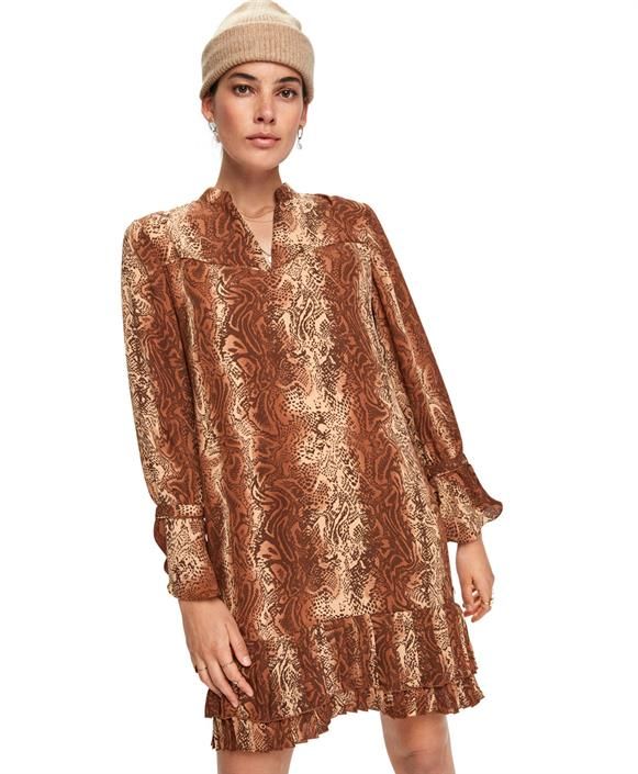 Minivestido Maison Scotch de manga larga con dobladillo plisado 159009-0220